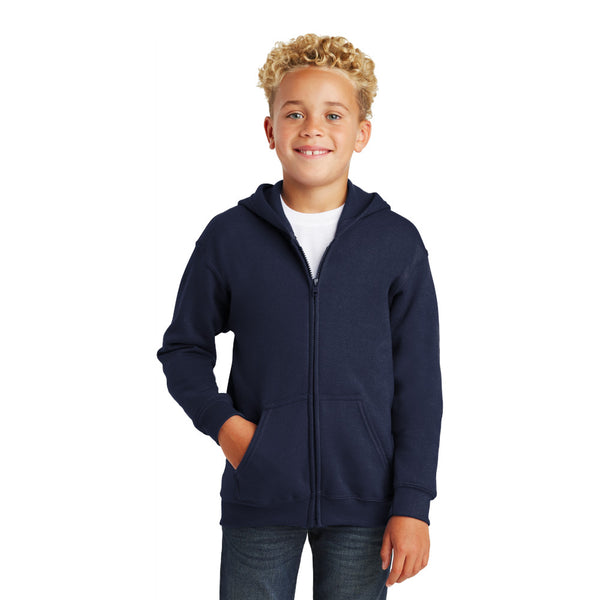 MAESER Youth Navy Hoodie with Full Zipper